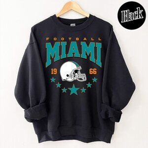 Miami Football Vintage Style Crewneck Sweatshirt For Fan 166